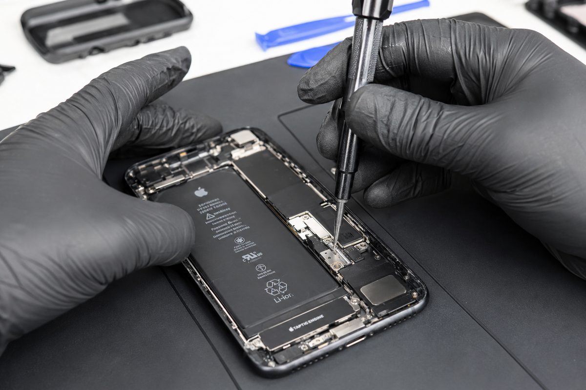 Removing a logic-board shield with a precision driver